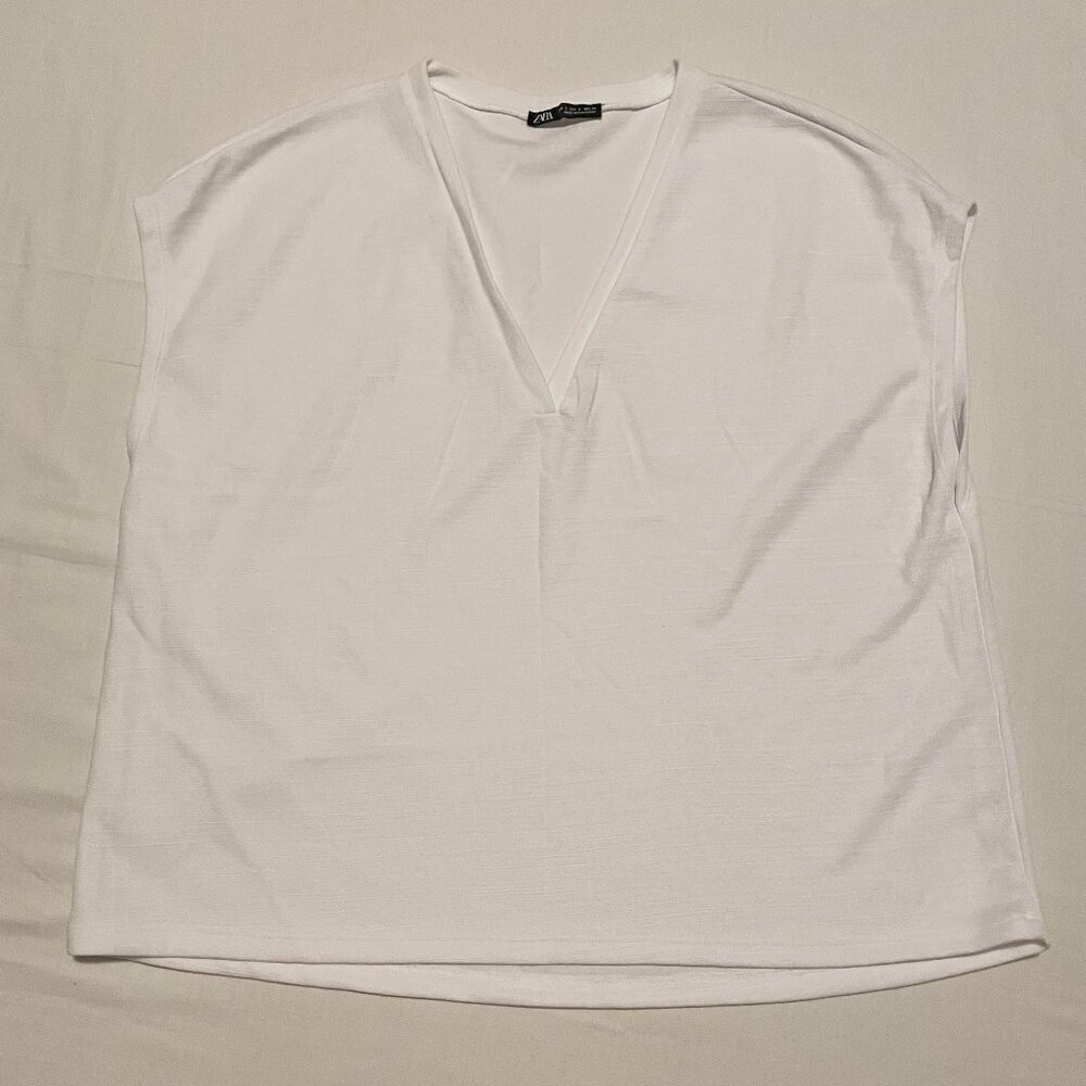 Zara Sleeveless Shirt Womens Size Small